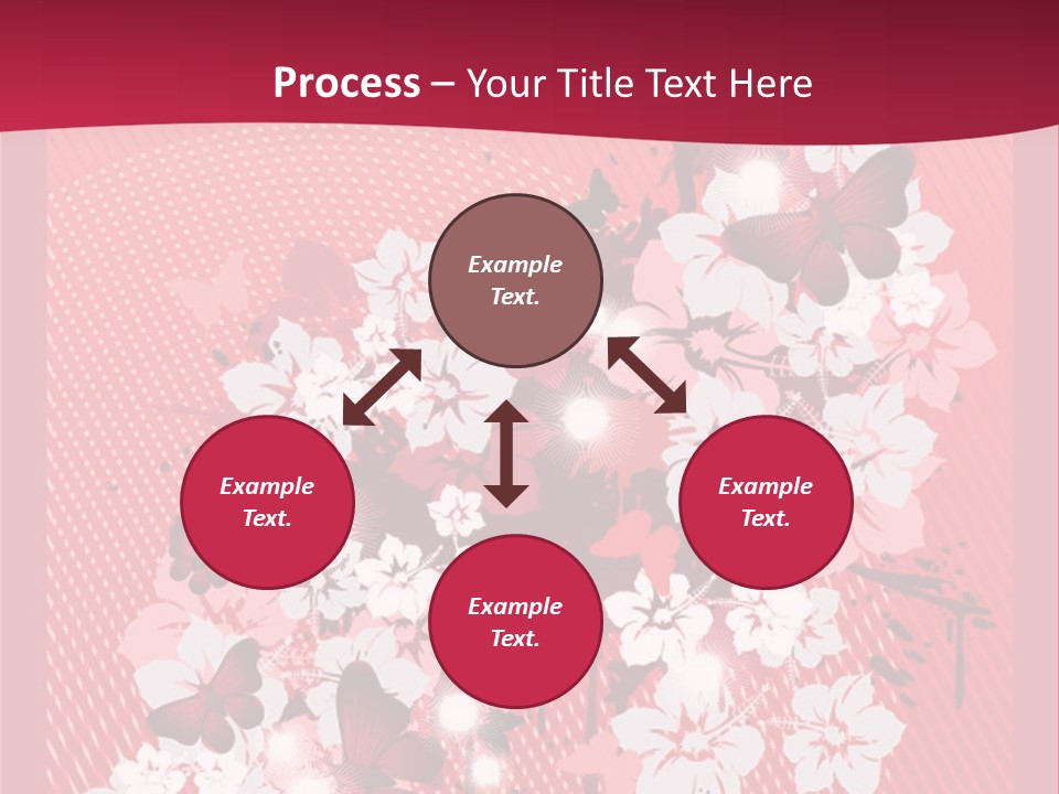 Tracery Art Flowers PowerPoint Template