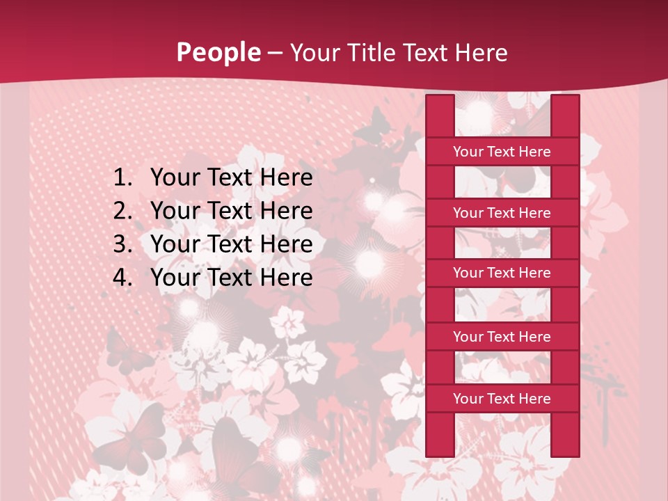 Tracery Art Flowers PowerPoint Template