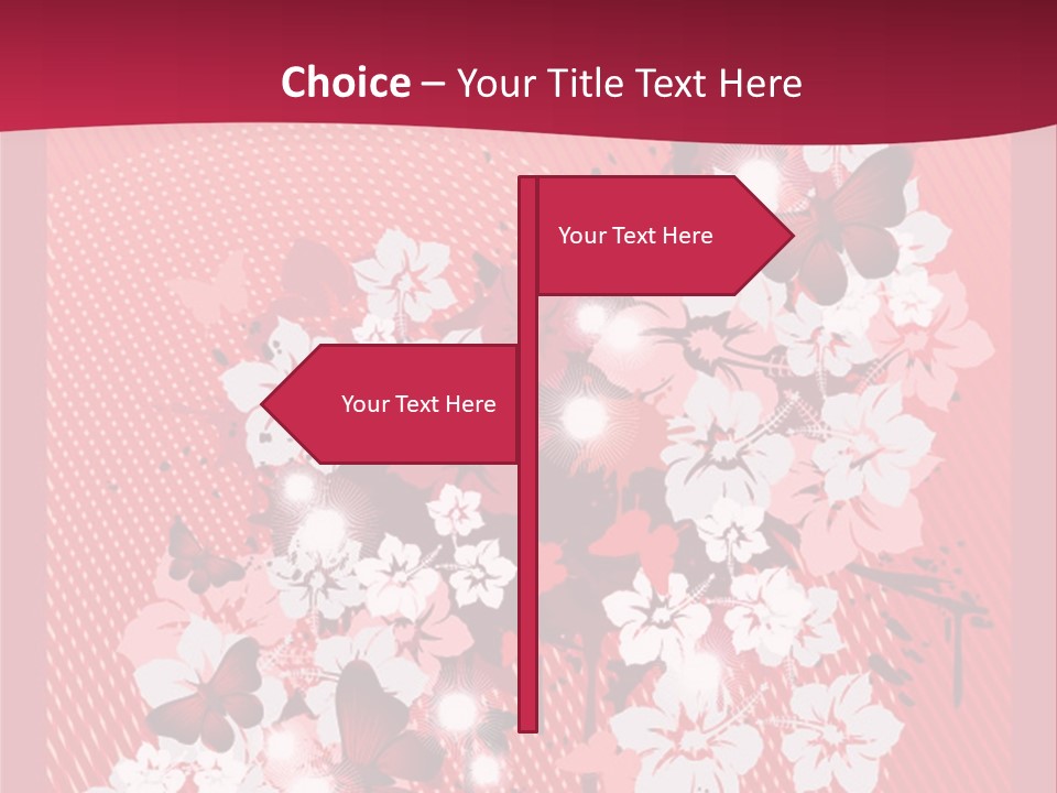 Tracery Art Flowers PowerPoint Template