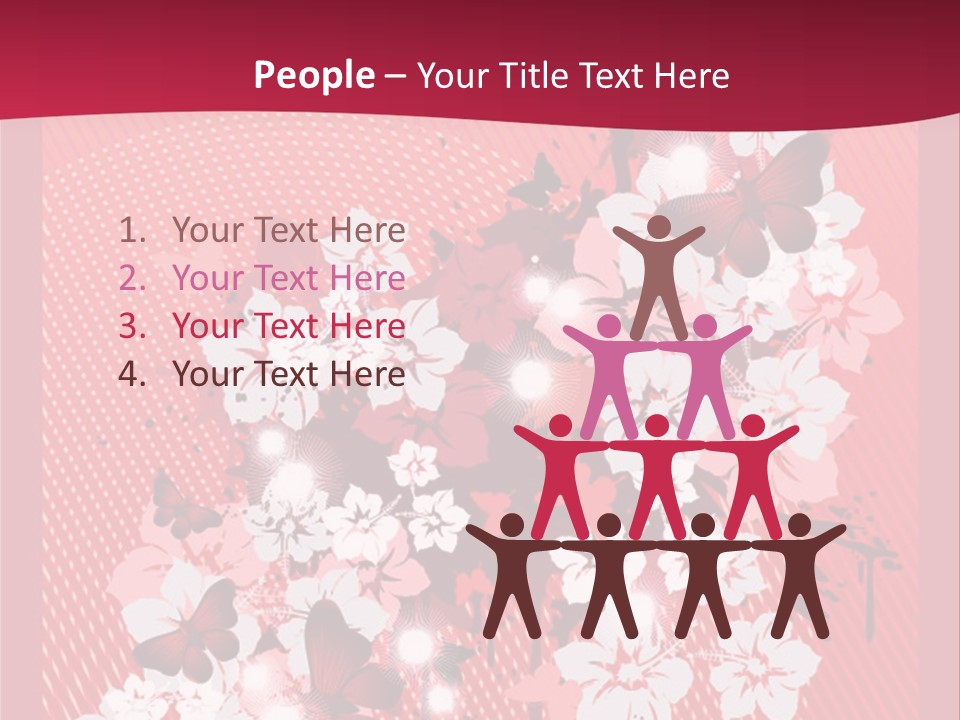 Tracery Art Flowers PowerPoint Template