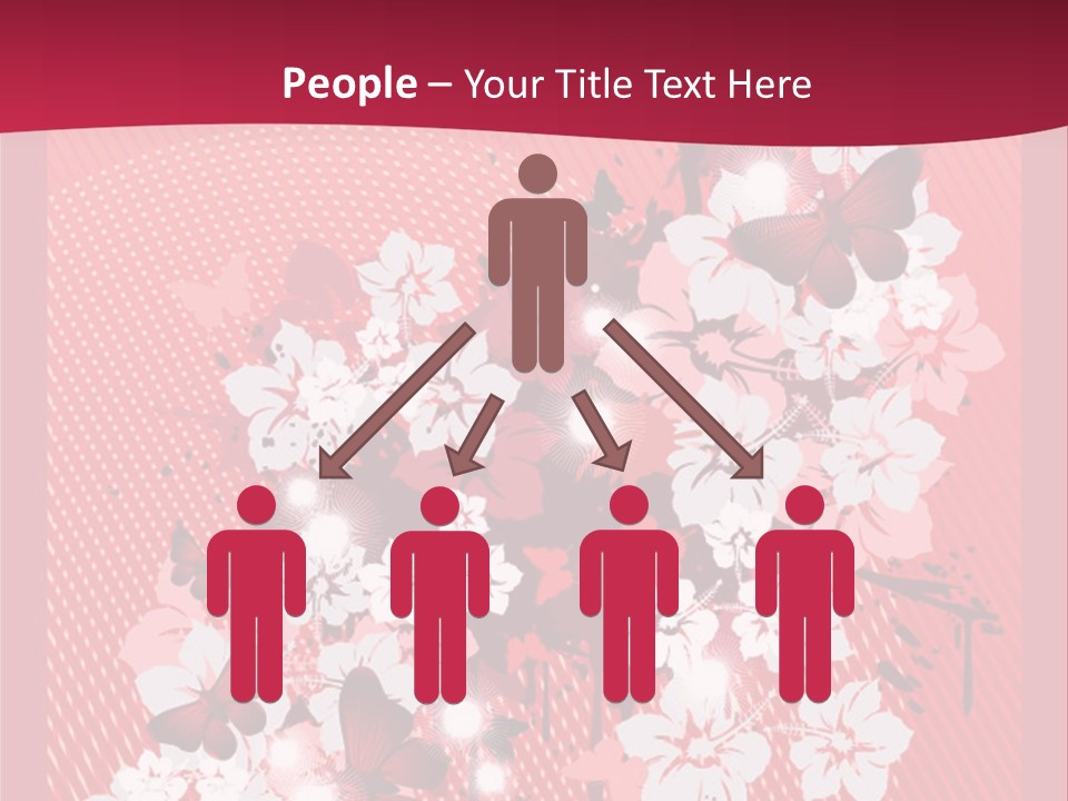 Tracery Art Flowers PowerPoint Template