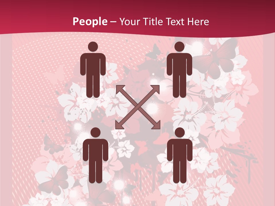 Tracery Art Flowers PowerPoint Template