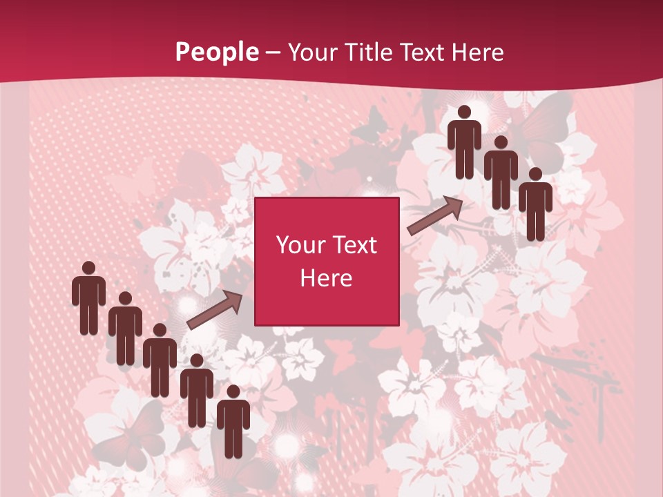 Tracery Art Flowers PowerPoint Template