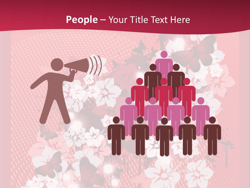 Tracery Art Flowers PowerPoint Template