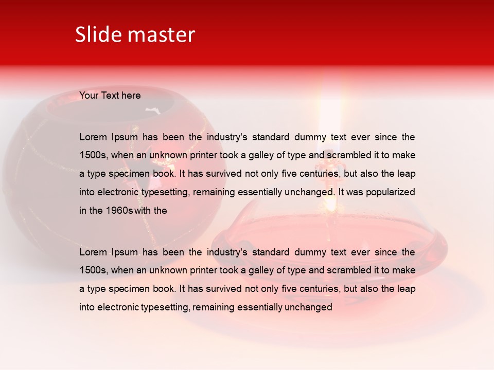 Candle Flame Light PowerPoint Template