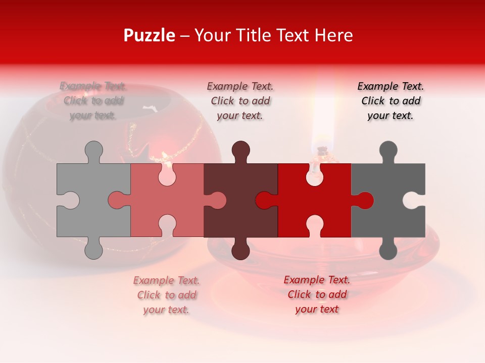 Candle Flame Light PowerPoint Template