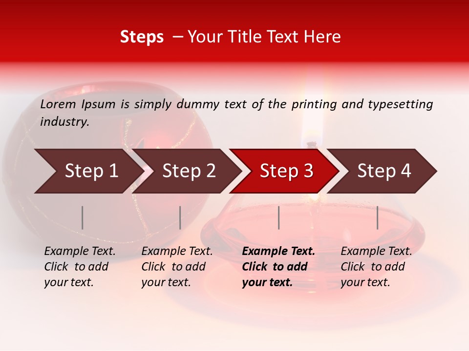 Candle Flame Light PowerPoint Template