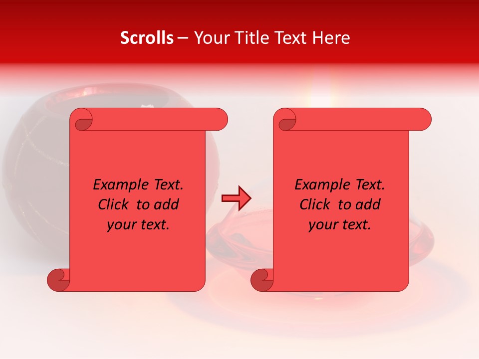 Candle Flame Light PowerPoint Template