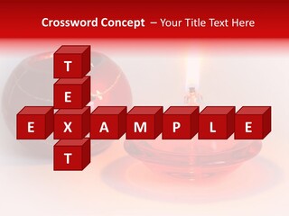 Candle Flame Light PowerPoint Template