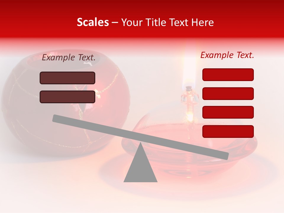 Candle Flame Light PowerPoint Template
