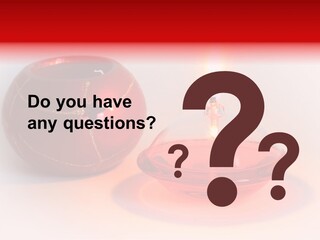 Candle Flame Light PowerPoint Template
