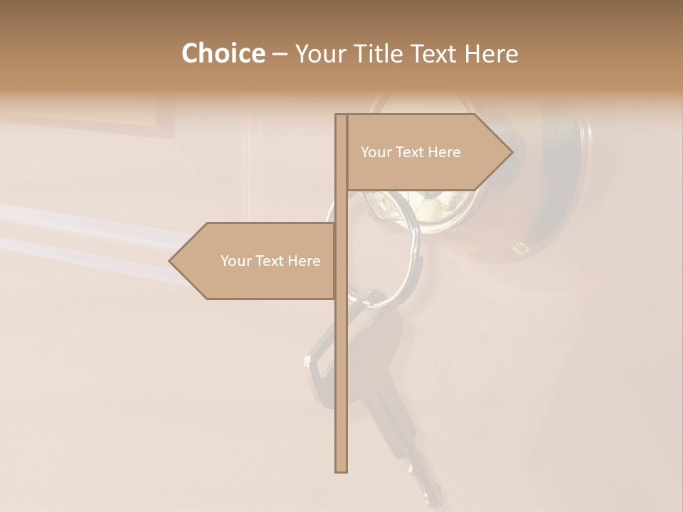Safety Beginning Door PowerPoint Template