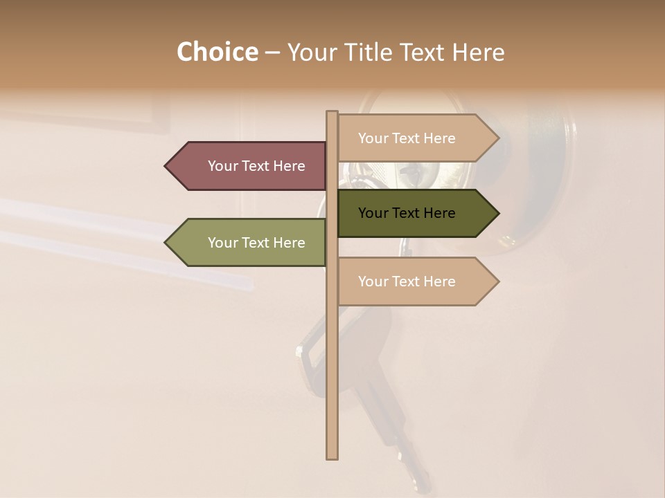 Safety Beginning Door PowerPoint Template