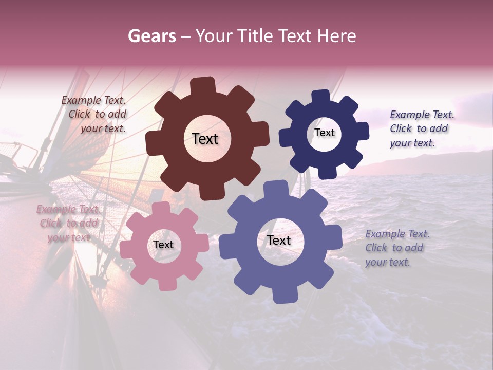 Vacations Landscape Transport PowerPoint Template