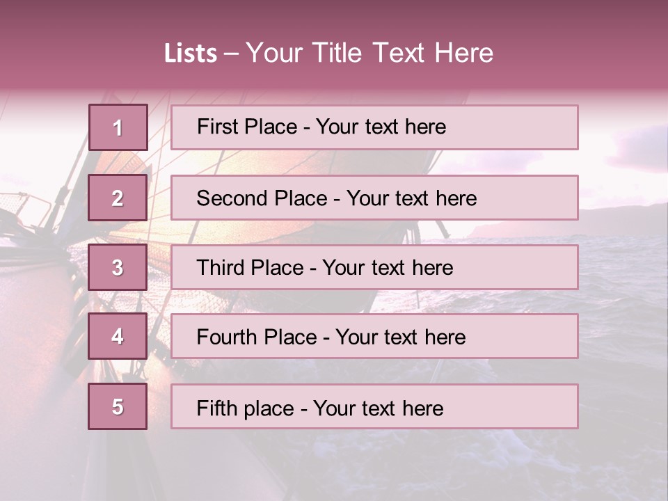 Vacations Landscape Transport PowerPoint Template