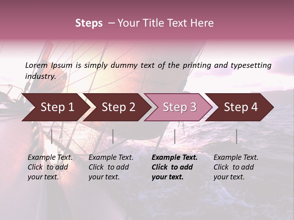 Vacations Landscape Transport PowerPoint Template