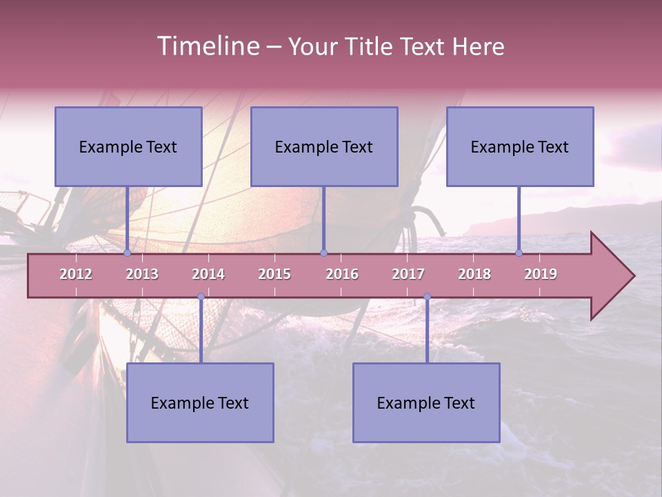 Vacations Landscape Transport PowerPoint Template
