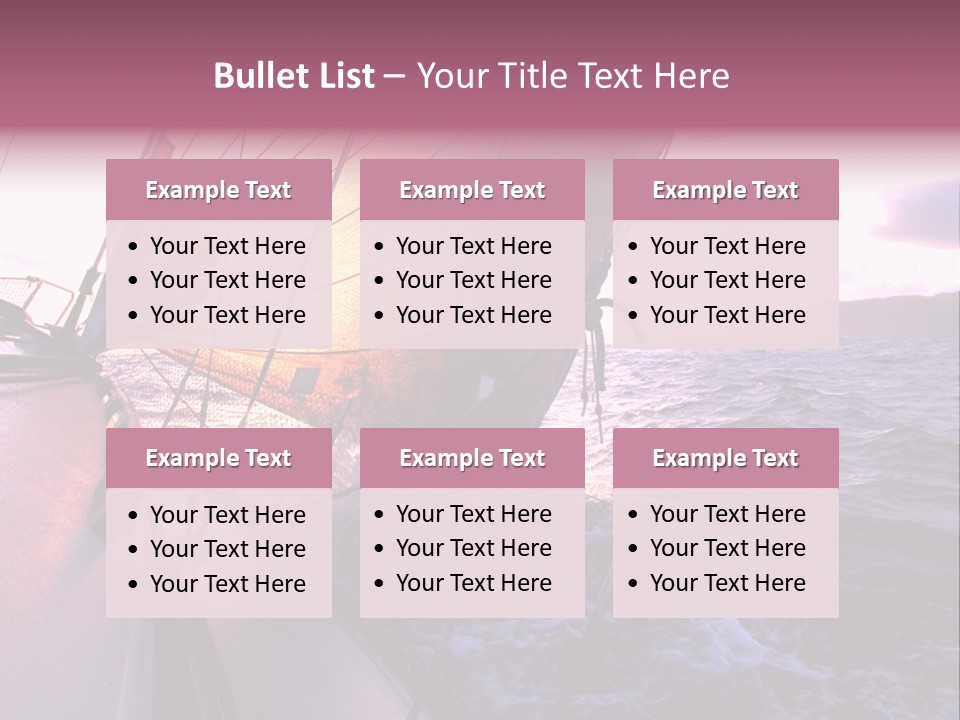 Vacations Landscape Transport PowerPoint Template