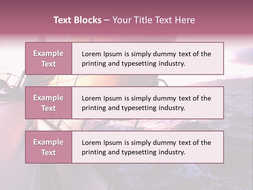 Vacations Landscape Transport PowerPoint Template
