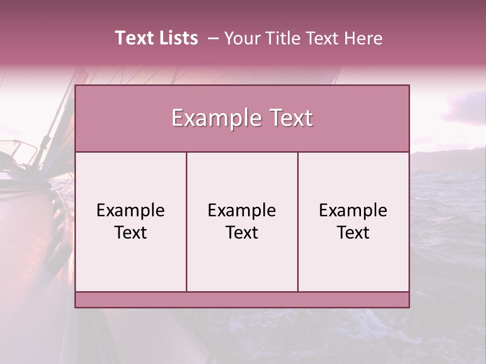 Vacations Landscape Transport PowerPoint Template