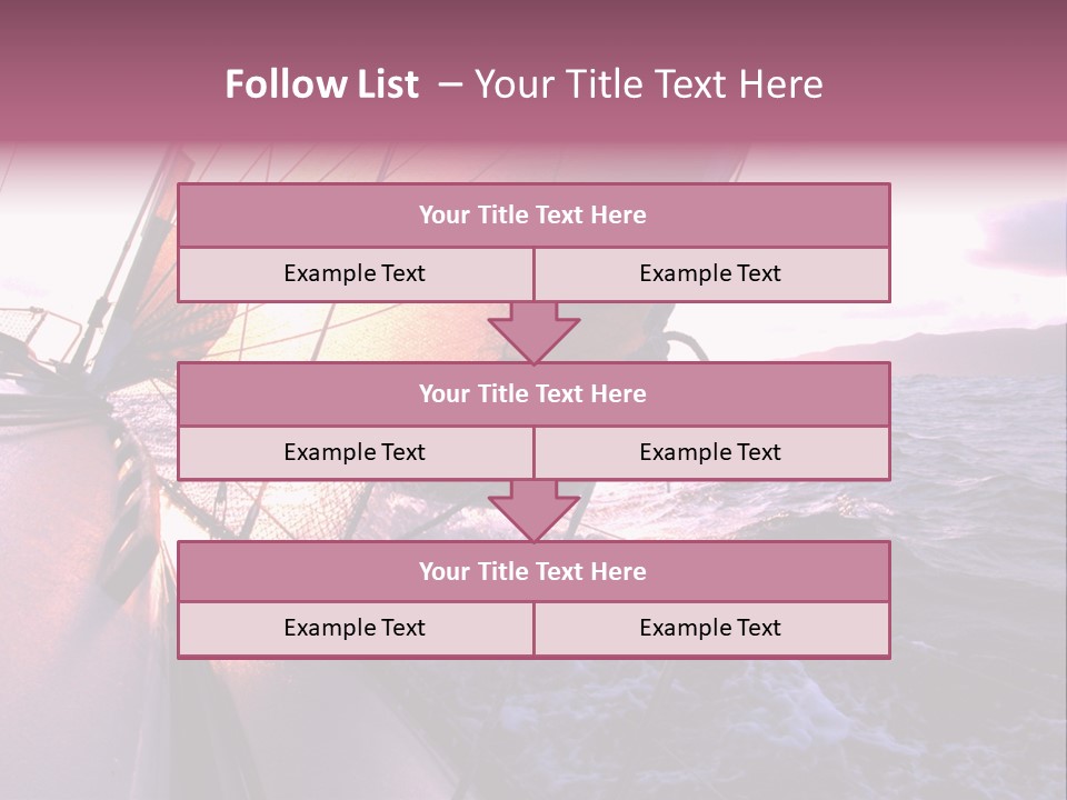 Vacations Landscape Transport PowerPoint Template