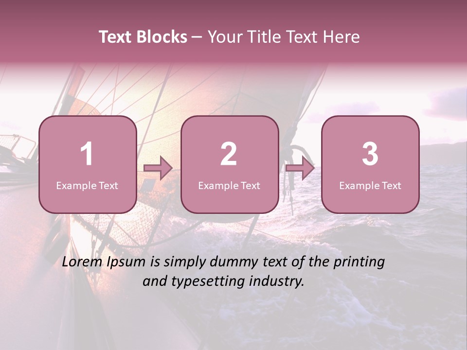 Vacations Landscape Transport PowerPoint Template