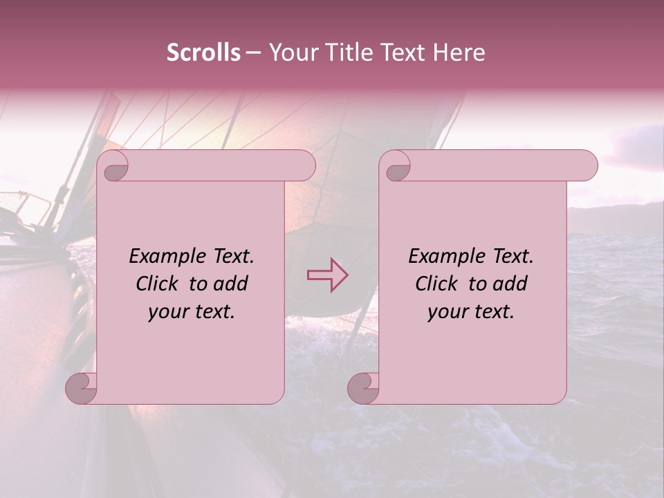 Vacations Landscape Transport PowerPoint Template