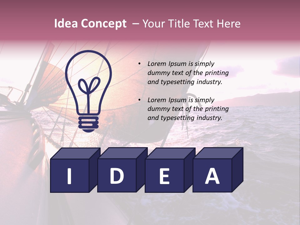 Vacations Landscape Transport PowerPoint Template