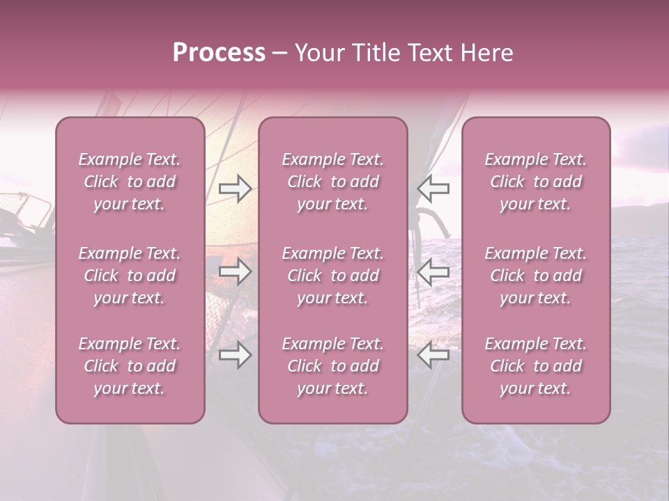 Vacations Landscape Transport PowerPoint Template