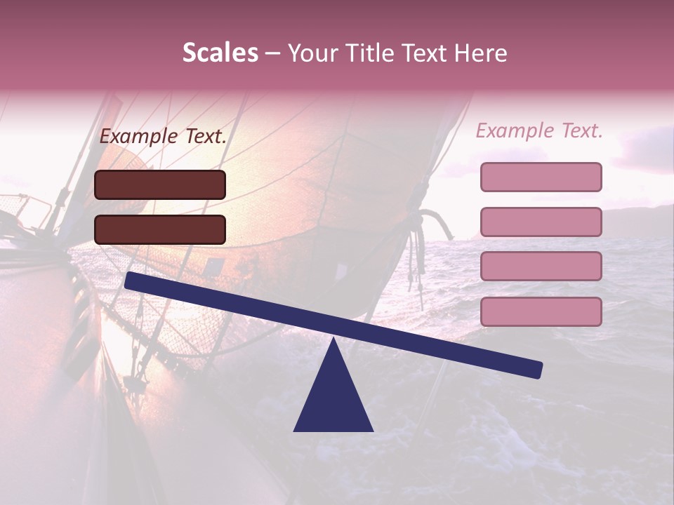 Vacations Landscape Transport PowerPoint Template