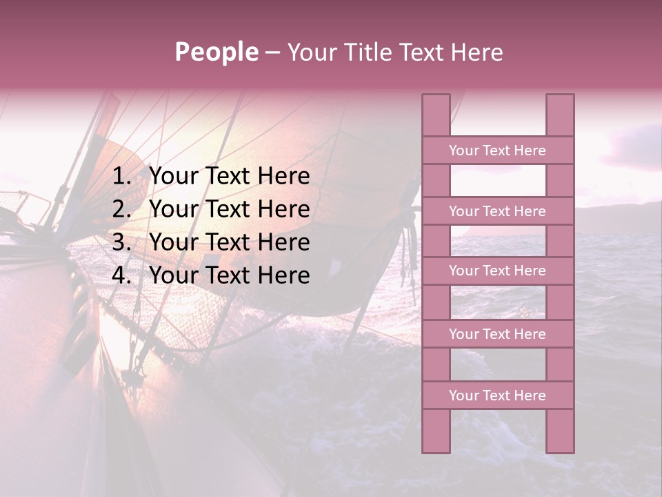 Vacations Landscape Transport PowerPoint Template