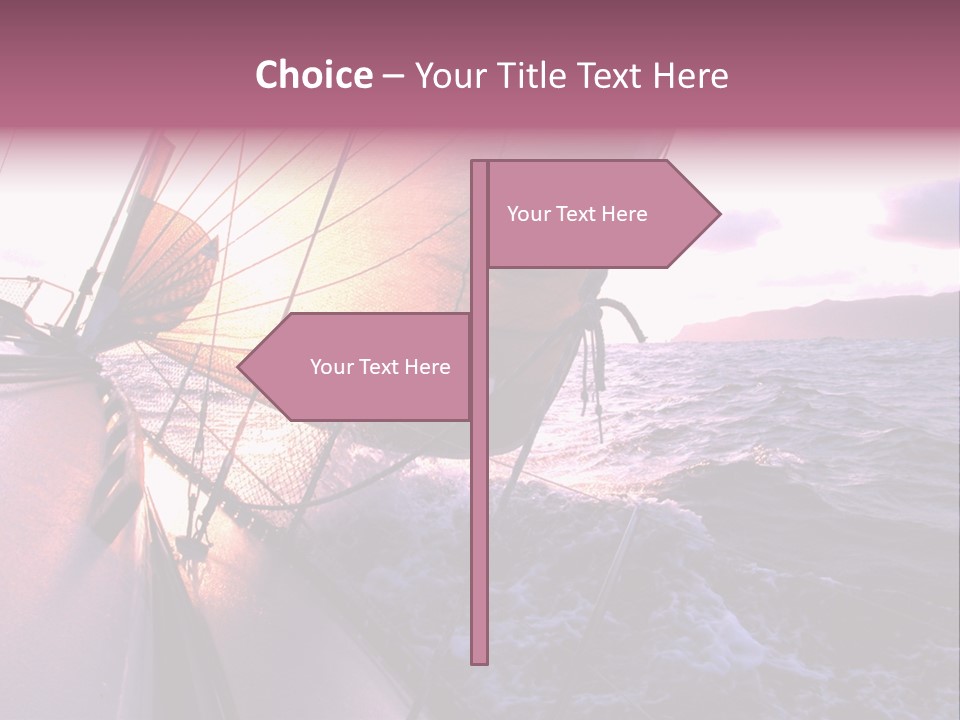 Vacations Landscape Transport PowerPoint Template