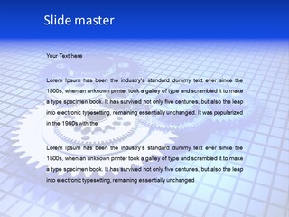 Rotary Business Golden PowerPoint Template