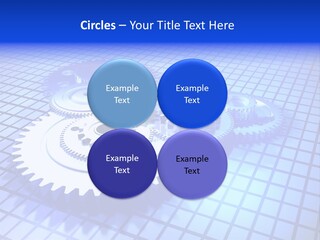 Rotary Business Golden PowerPoint Template