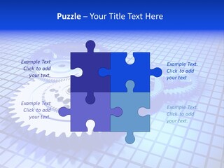 Rotary Business Golden PowerPoint Template