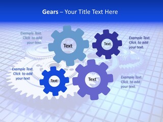 Rotary Business Golden PowerPoint Template