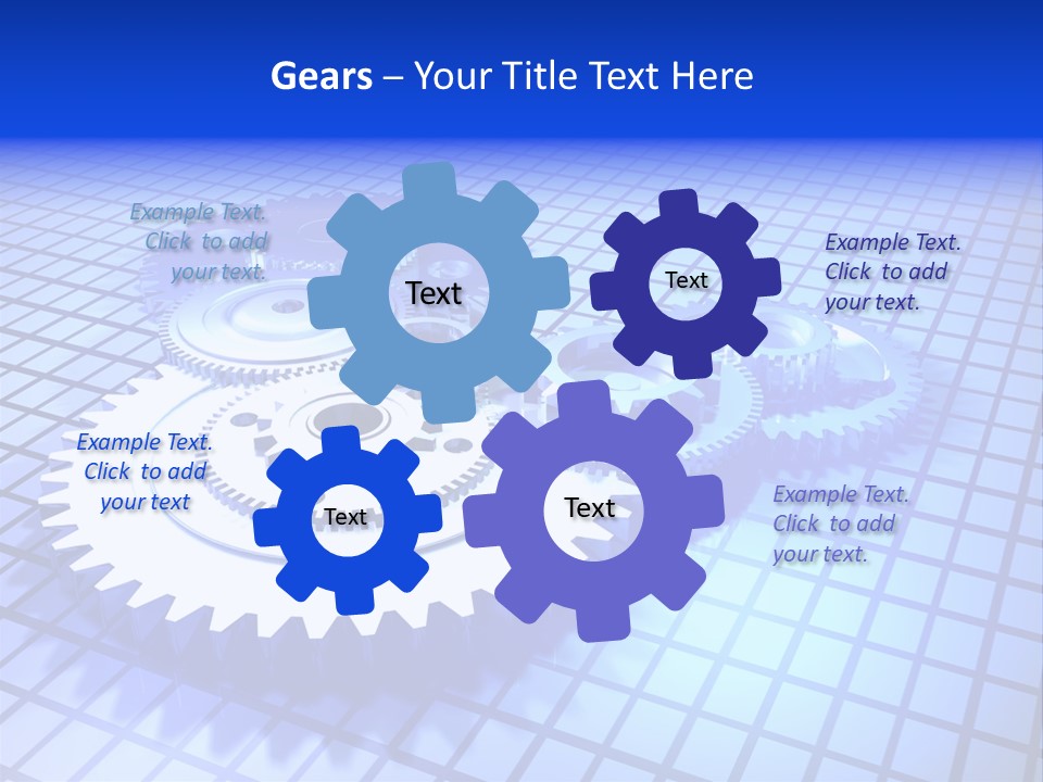Rotary Business Golden PowerPoint Template