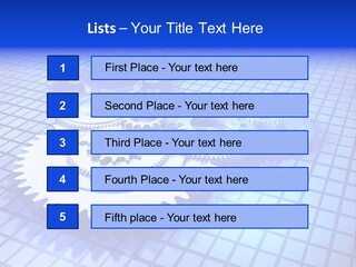 Rotary Business Golden PowerPoint Template
