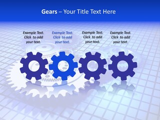 Rotary Business Golden PowerPoint Template