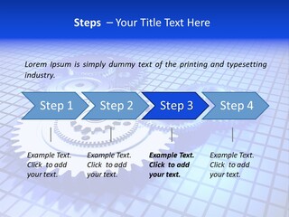 Rotary Business Golden PowerPoint Template