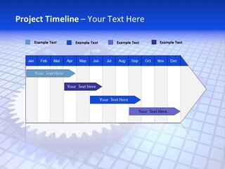 Rotary Business Golden PowerPoint Template