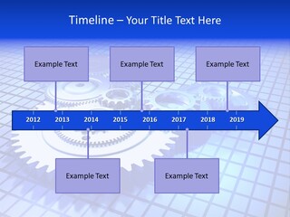 Rotary Business Golden PowerPoint Template
