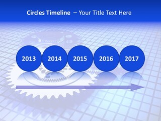 Rotary Business Golden PowerPoint Template