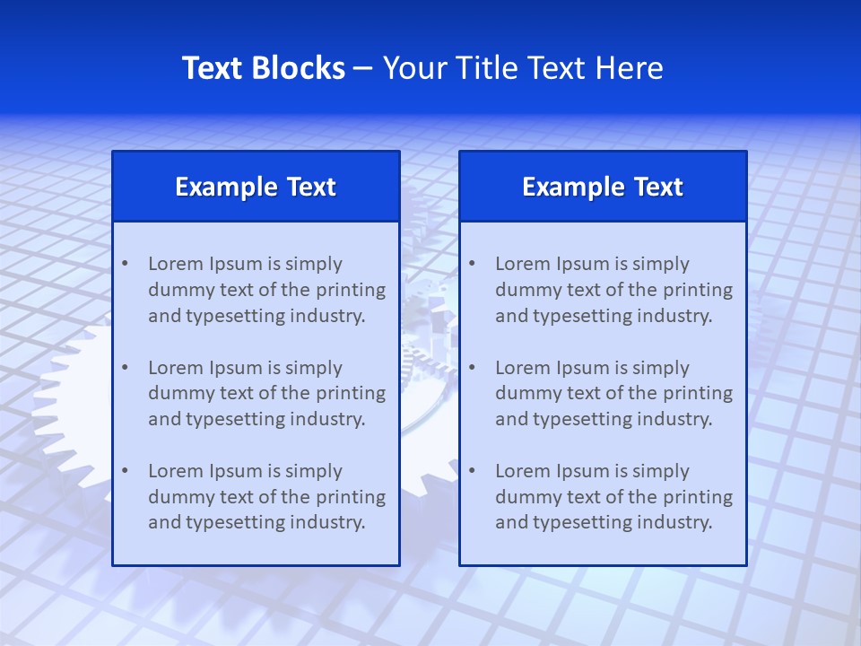 Rotary Business Golden PowerPoint Template