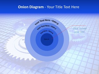 Rotary Business Golden PowerPoint Template