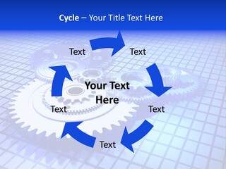 Rotary Business Golden PowerPoint Template