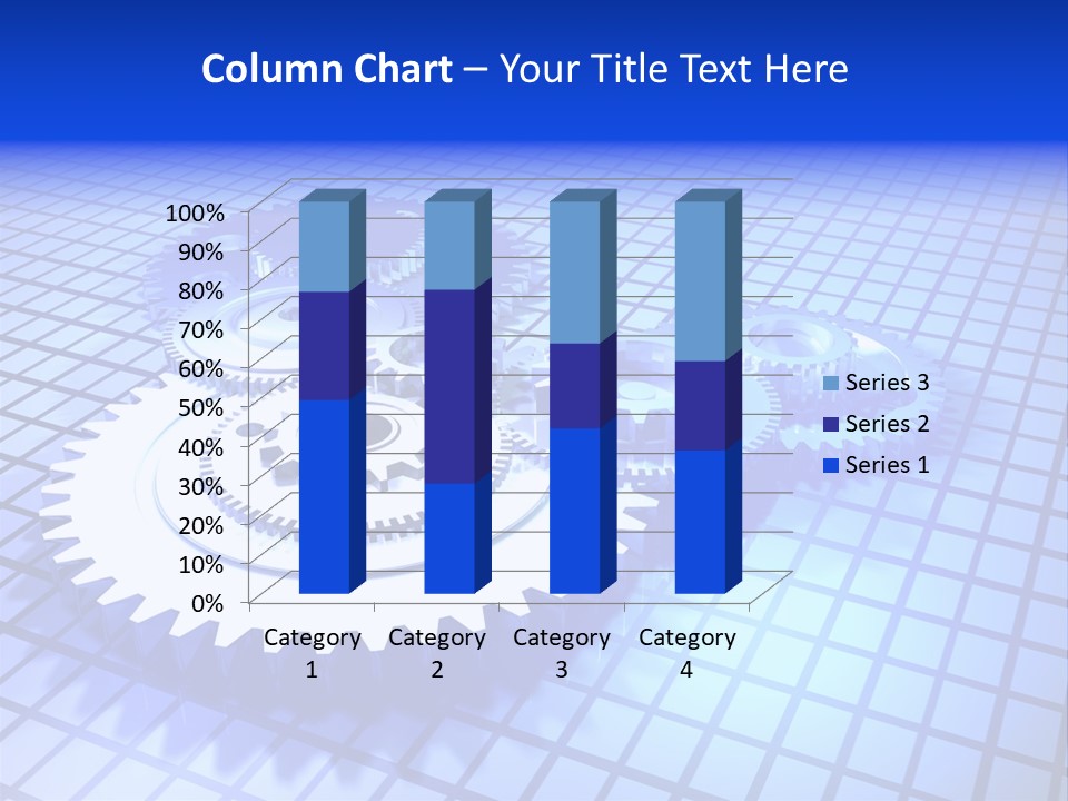 Rotary Business Golden PowerPoint Template