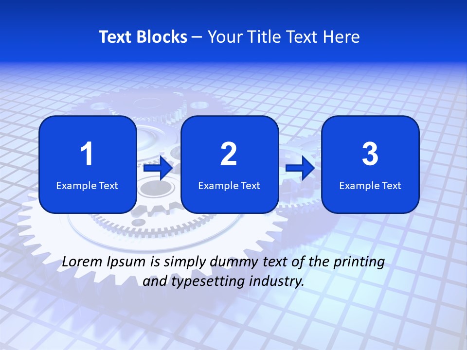 Rotary Business Golden PowerPoint Template
