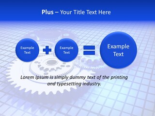Rotary Business Golden PowerPoint Template