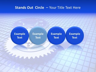 Rotary Business Golden PowerPoint Template